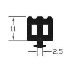 Industrial Grade TPE Black E Gasket Seal For Domestic Use - 75m