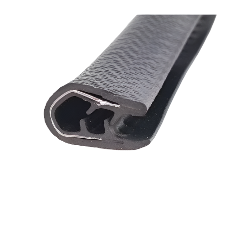 Industrial Black EPDM Reinforced Edge Trim For Construction Applications