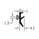 High Impact TPE Black E-Gasket Seal For Windows & Doors - 230m
