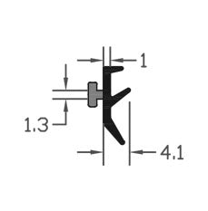 High Impact TPE Black E-Gasket Seal For Windows & Doors - 230m