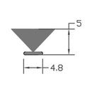 High Impact Grey Woolpile Seal  For Industrial Use -  100m