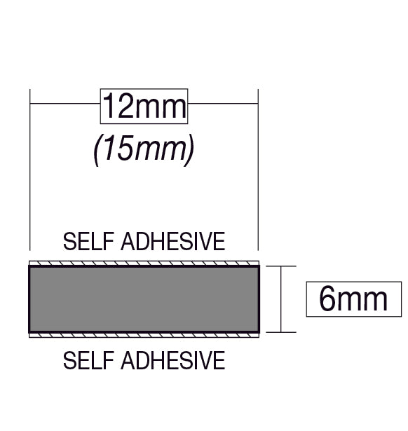 Professional 15m Double Sided PVC Security Glazing Tape With Solvent Acrylic Adhesive