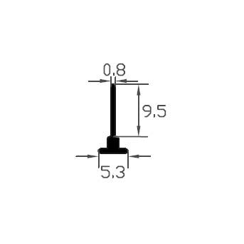 High Impact Weatherproof Flipper Gasket Sealing Strip - 300m