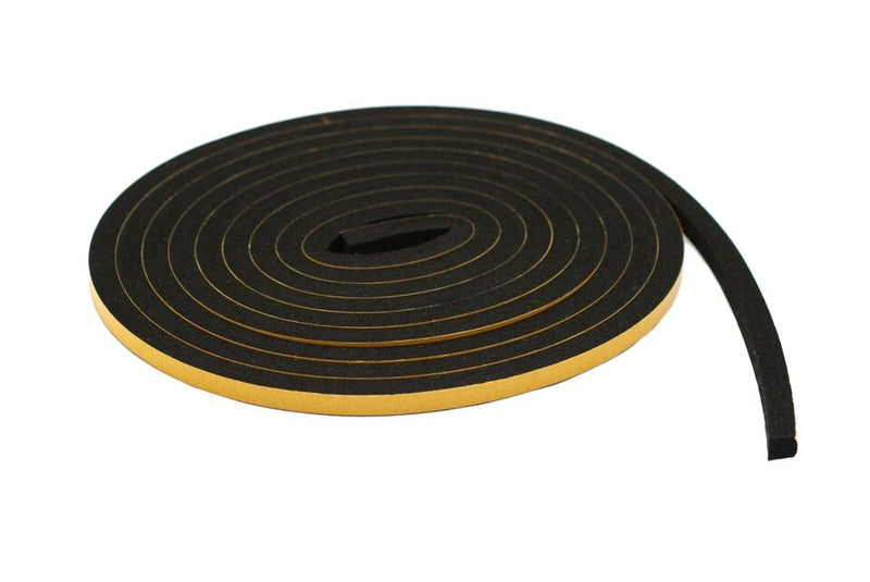 Premium Neoprene Self adhesive Sponge Strip Roll - 12.5mmx6mm x 10m