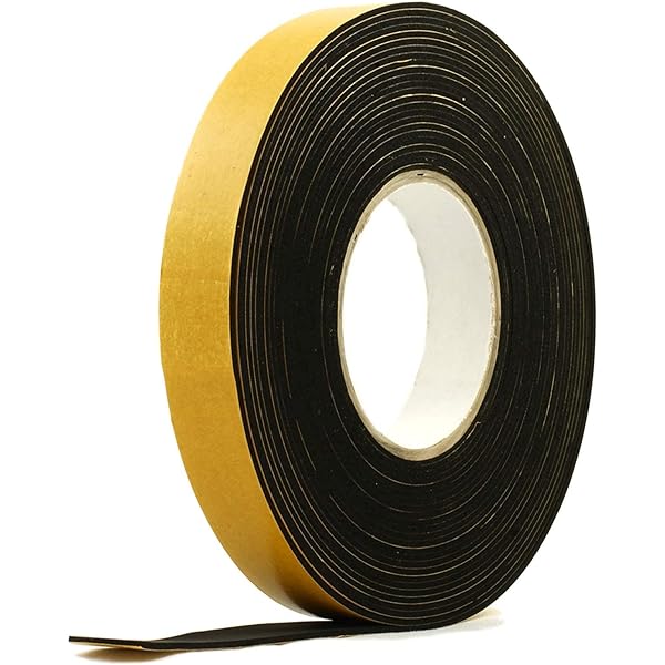 Durable Neoprene Sponge Strip - 25mm x 3mm - 10M Coil