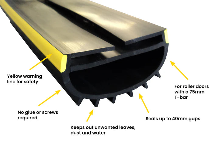 Wrap-Around Roller Shutter Door GaraDry Seal For Commercial Roller Shutter