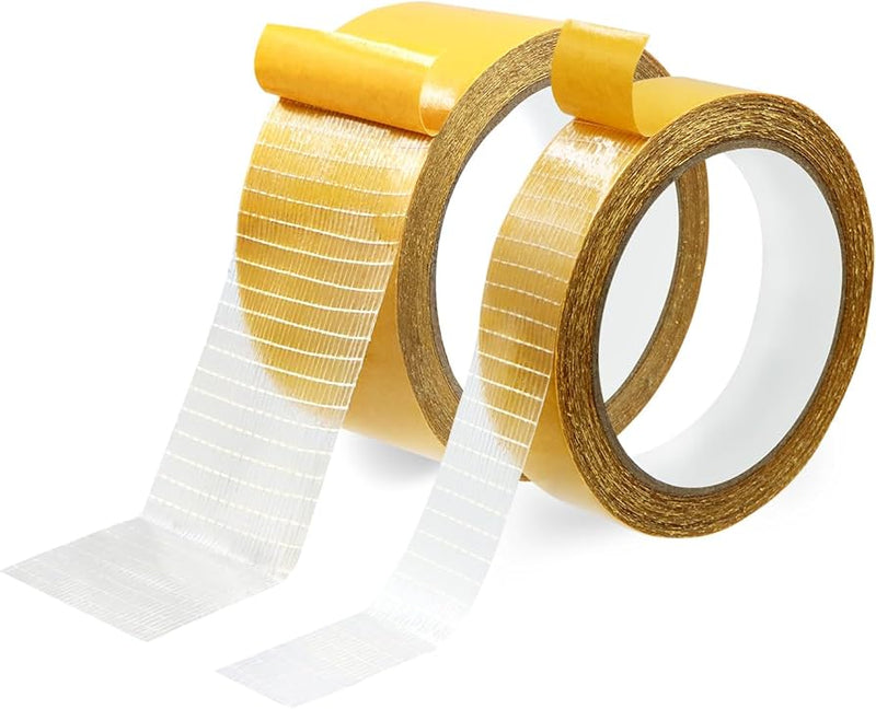 Clear Adhesive Scrim Tape – 25mm x 10m for Multiple Surface Applications