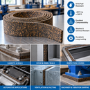 Neoprene Bonded Cork Rubber Strip – 10m Roll | 1.5mm & 3mm Thick | Oil & Fuel Resistant