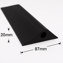 20mm Black Garage Door Rubber Seal Perfect for Home & Commercial Use