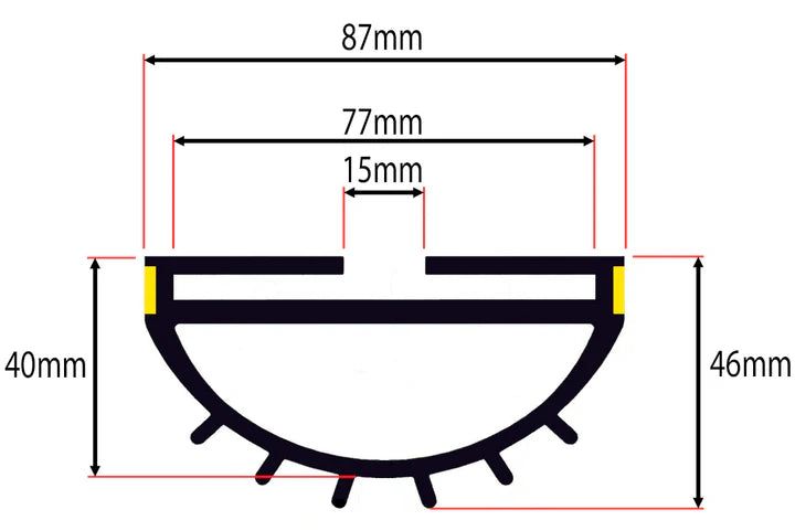 Wrap-Around Roller Shutter Door GaraDry Seal For Commercial Roller Shutter