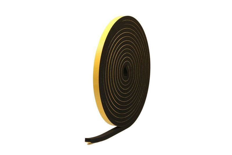 Premium Neoprene Self adhesive Sponge Strip Roll - 12.5mmx6mm x 10m