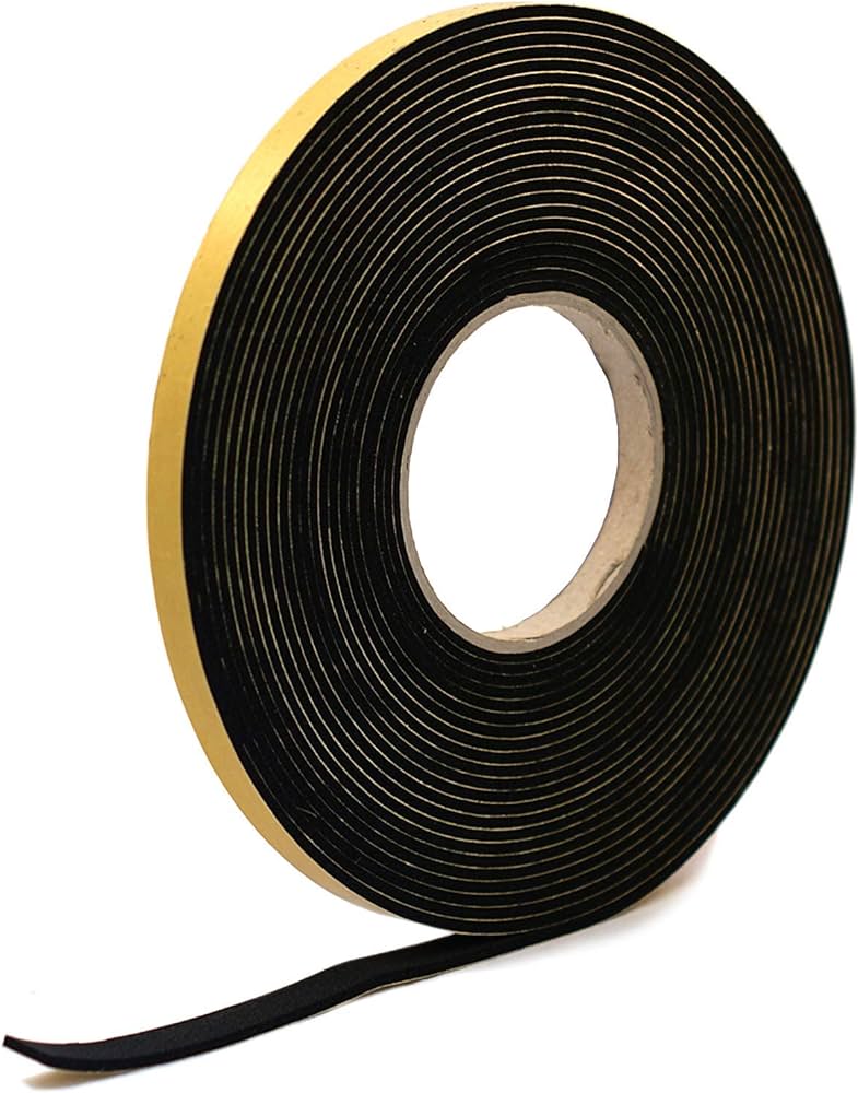 Durable Neoprene Sponge Strip - 25mm x 3mm - 10M Coil