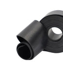 Black Natural Rubber Strip Smooth Finish For Versatile Use - 1mmx38mm