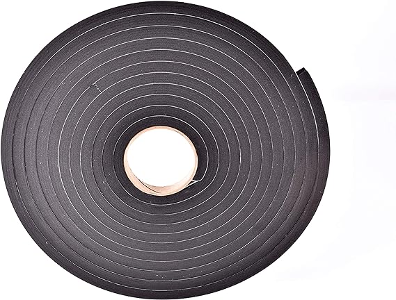 Premium Neoprene Self adhesive Sponge Strip Roll - 12.5mmx6mm x 10m