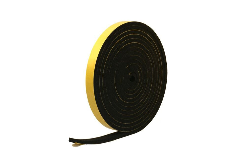 Self-Adhesive Neoprene Sponge Strip 19mm x 10mm - 10M Coil