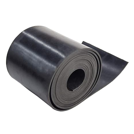 Black Smooth-Finish Natural Rubber Strip 3.2mm x 63mm