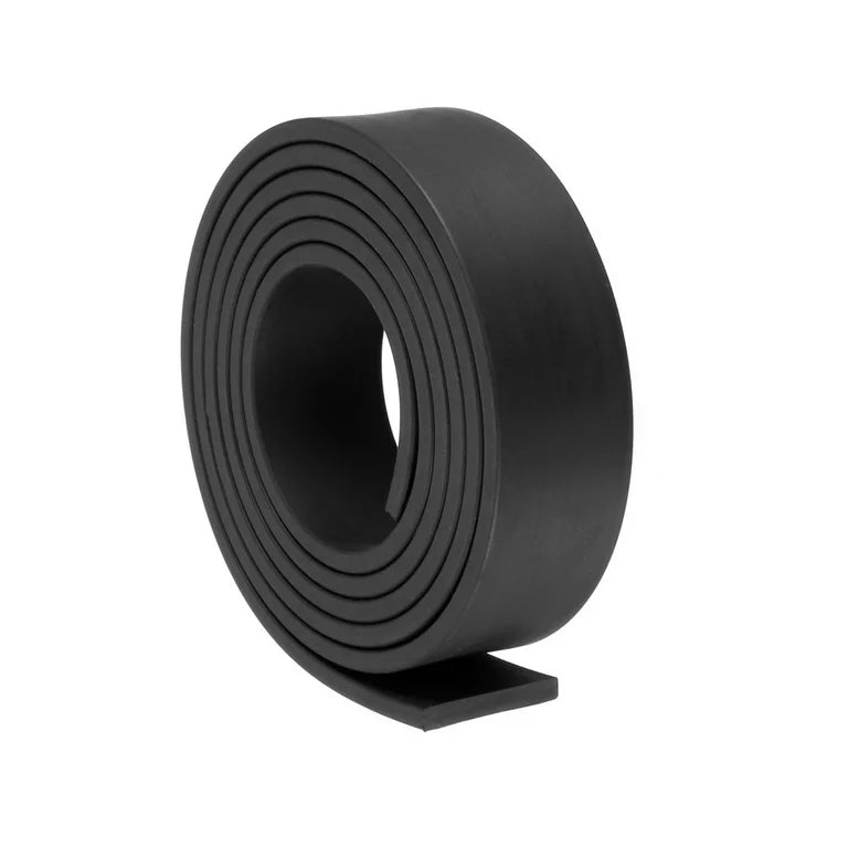 Versatile Black Natural Rubber Strip - 1.6mmx63mm