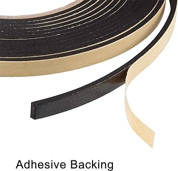 6m Self-Adhesive EPDM Sponge Seal – 12mm Wide x 6mm Thick