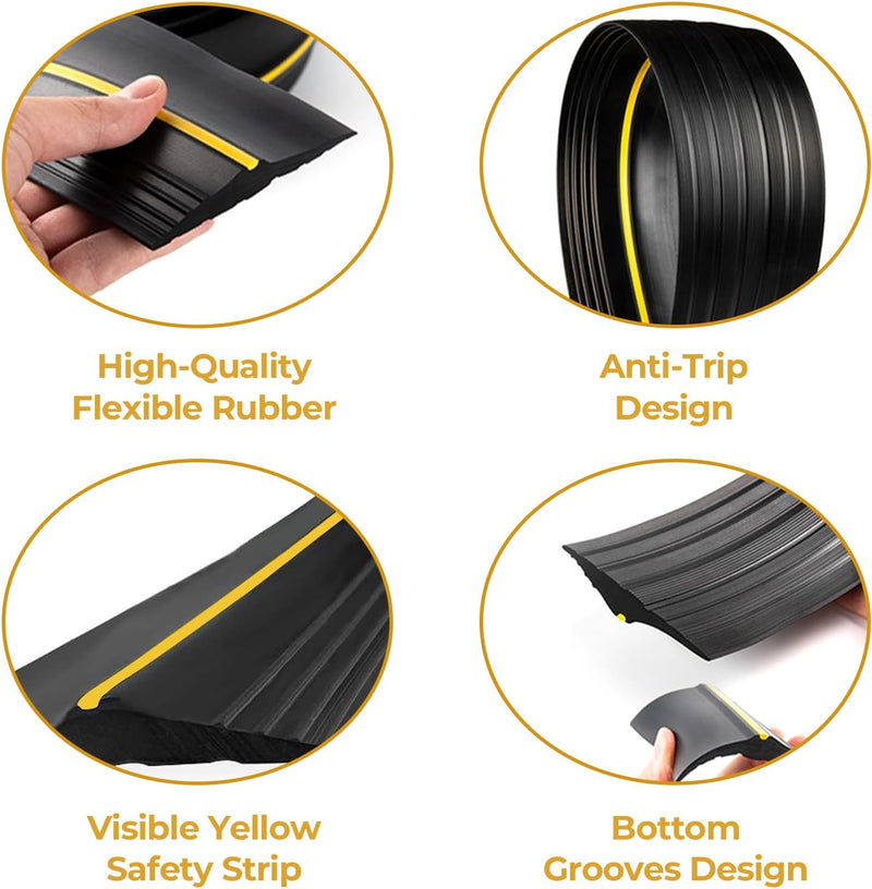 Premium EPDM Rubber Garage Door Threshold Seal Draught Excluder Strip for Clean, Dry & Energy-Efficient Garages