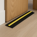 Black & Yellow Rubber Garage Floor Seal 15mm Seals Out Water, Dust & Leaves Easy DIY Fit