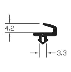 Industrial Grade TPE Black Flipper Gasket Seal For Reliable Protection - 250m