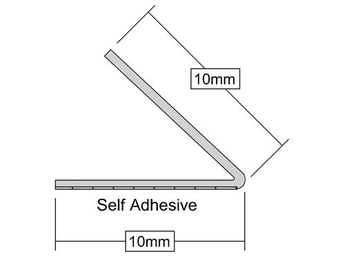 Heavy Duty Self-Adhesive V Seal For Wooden & Metal Hinged Doors - 5m